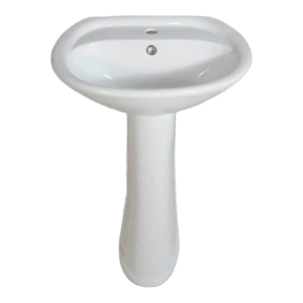 Раковина Луна бел. ( с пьедесталом)