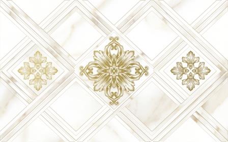  Global Tile Calacatta Gold GT Декор кер.белый  400*250  01_ 1 \13   10300000203