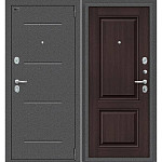 Дверь метал. Porta S-2  (104/К32) 205*88 Wenge Veralinga/Антик Серебро Правая 