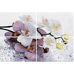Газкерамика Альба Orchid панно из 4х пл. 600*400
